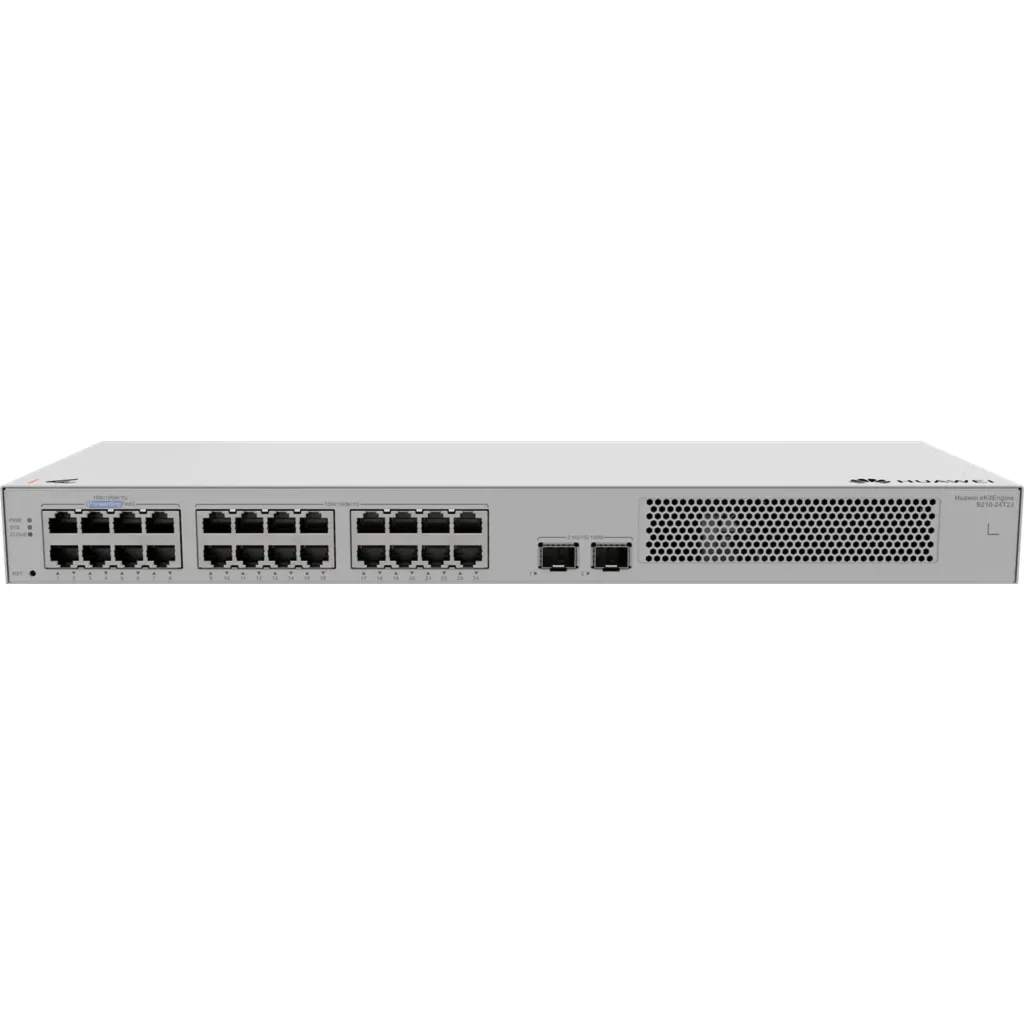 Imagen 2 de S210-24T2J. S210-24T2J (24*10/100/1000BASE-T ports, 2*2.5GE SFP ports, built-in AC power, Fanless)