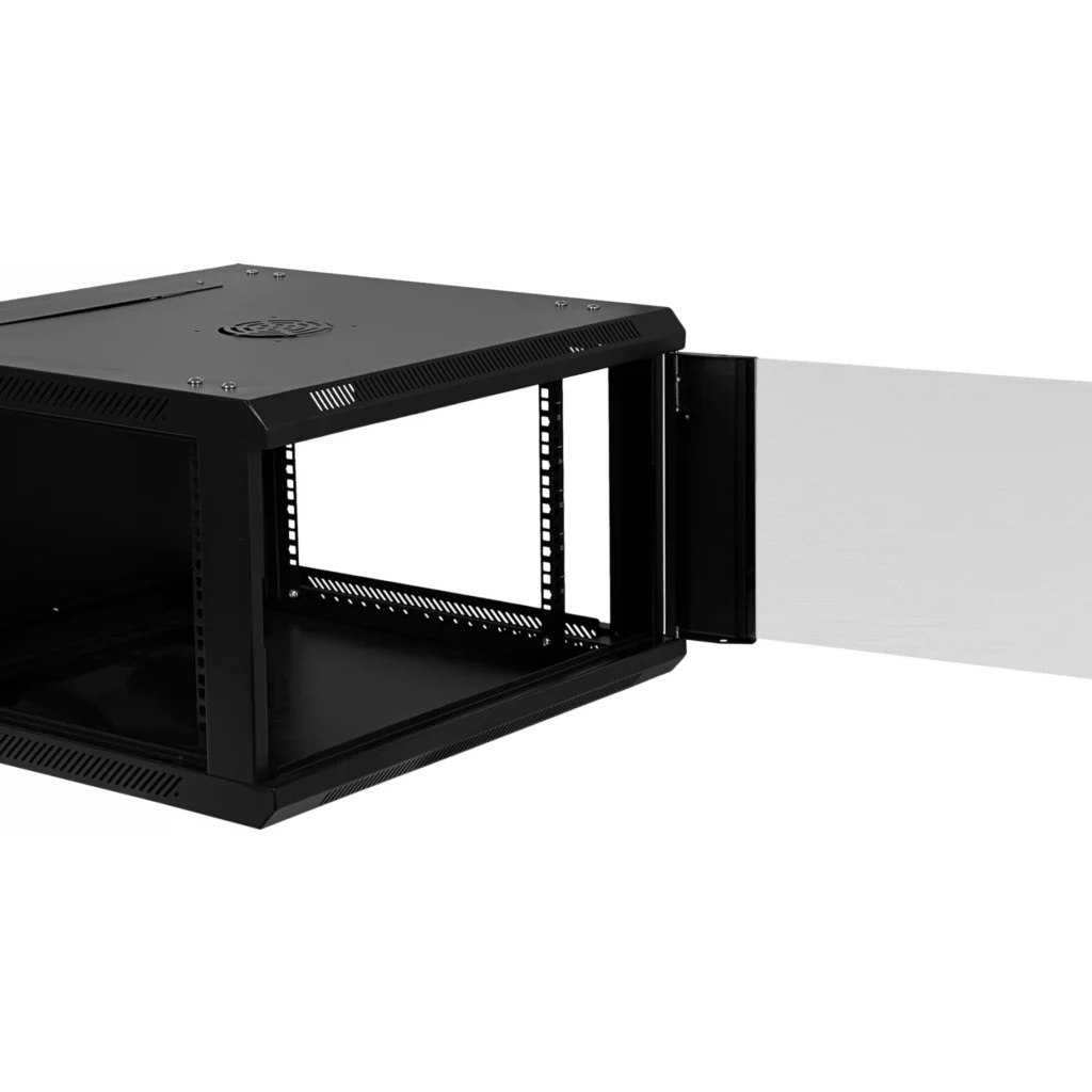 Imagen 5 de LINKMADE Desarmado 6U 60CM-Fondo Gabinete Rack Pared Muro Negro