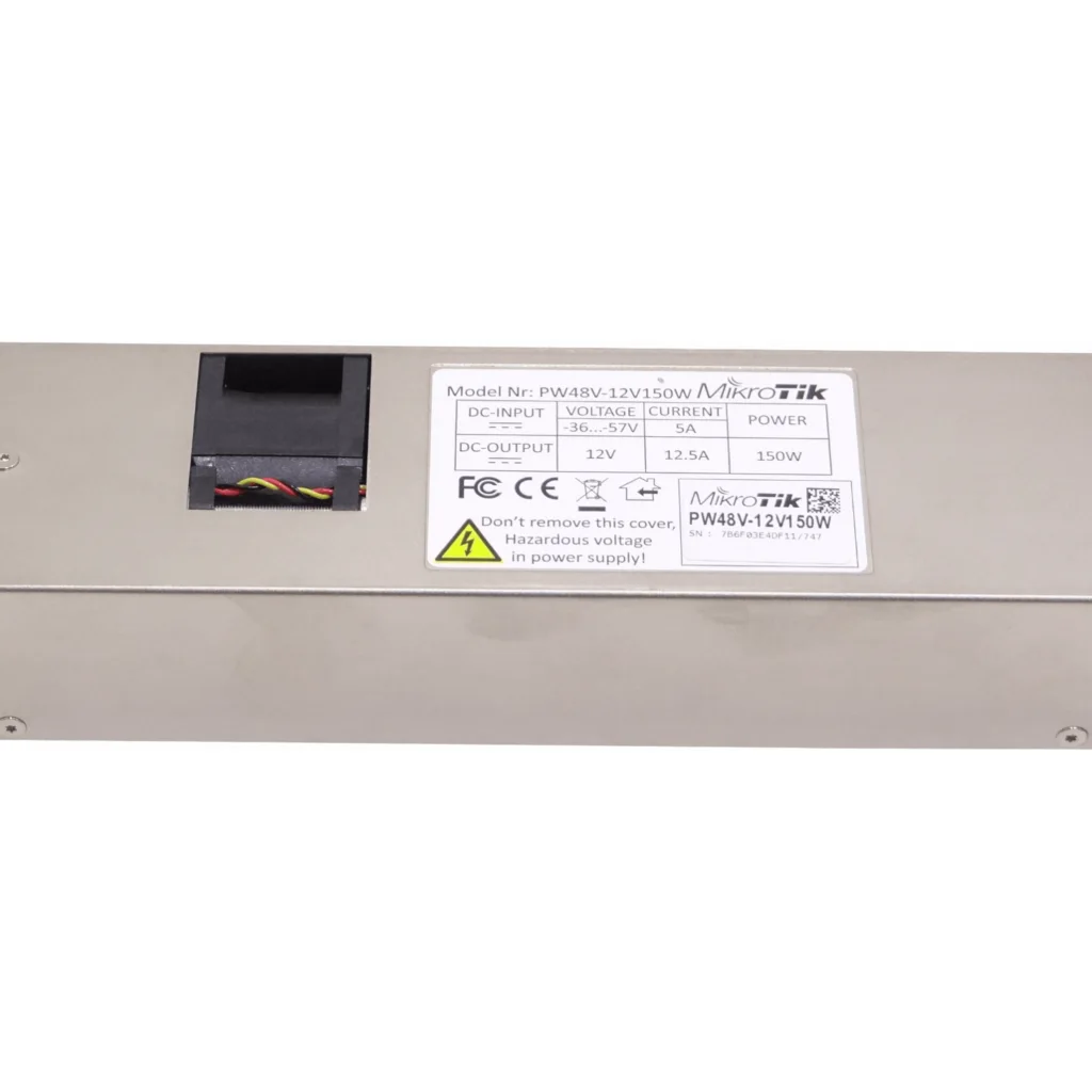 Imagen 1 de MIKROTIK Telco in-36/-57VDC 5A out-12VDC 12,5A Fuente p/CCR1072-1G-8S+