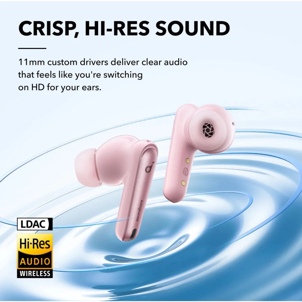 Imagen 2 de Audifono True Wireless Noise Cancelling Liberty 4 NC Soundcore rosa 2