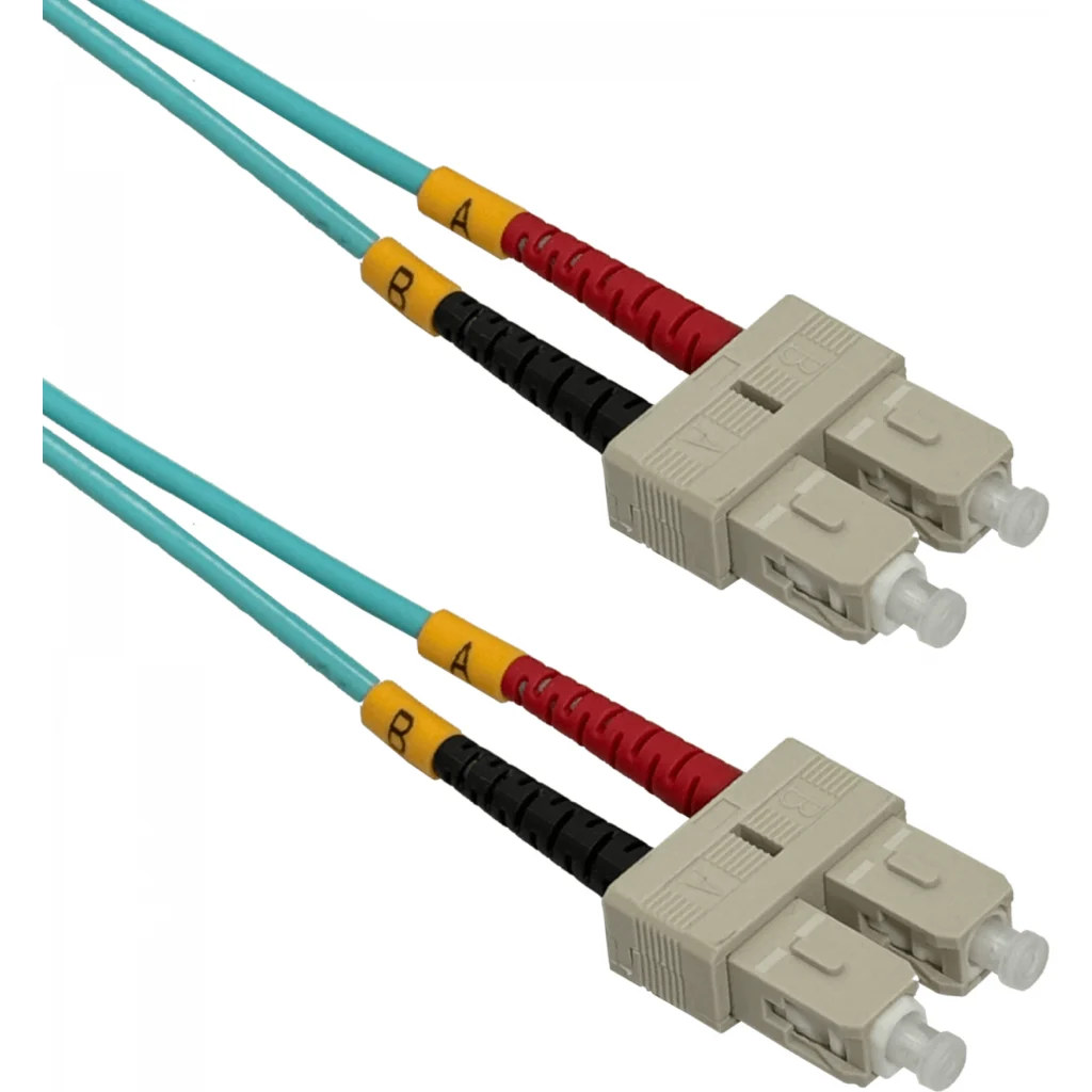 100mt SC-SC OM3 MultiModo MM Duplex Jumper Fibra 3.0mm 50/125um LSZH
