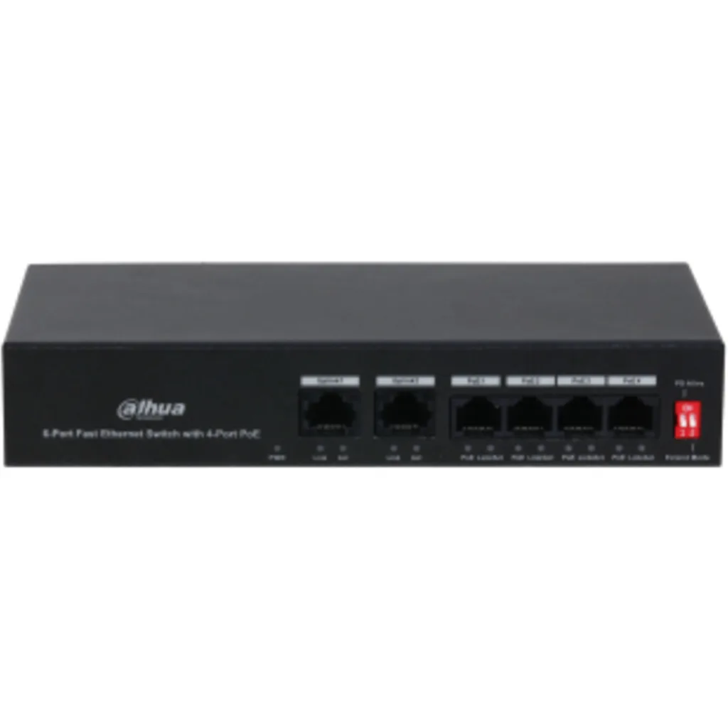 DH-PFS3006-4ET-36. SWITCH 4 BOCAS POE DAHUA - 36W