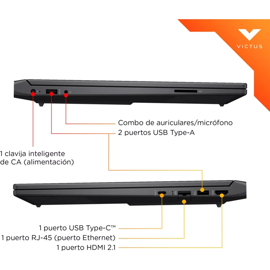Imagen 7 de Notebook HP Gaming Victus 15-fa2014la i5-13420H 16GB 512GB 15.6"RTX3050 6GB W11H