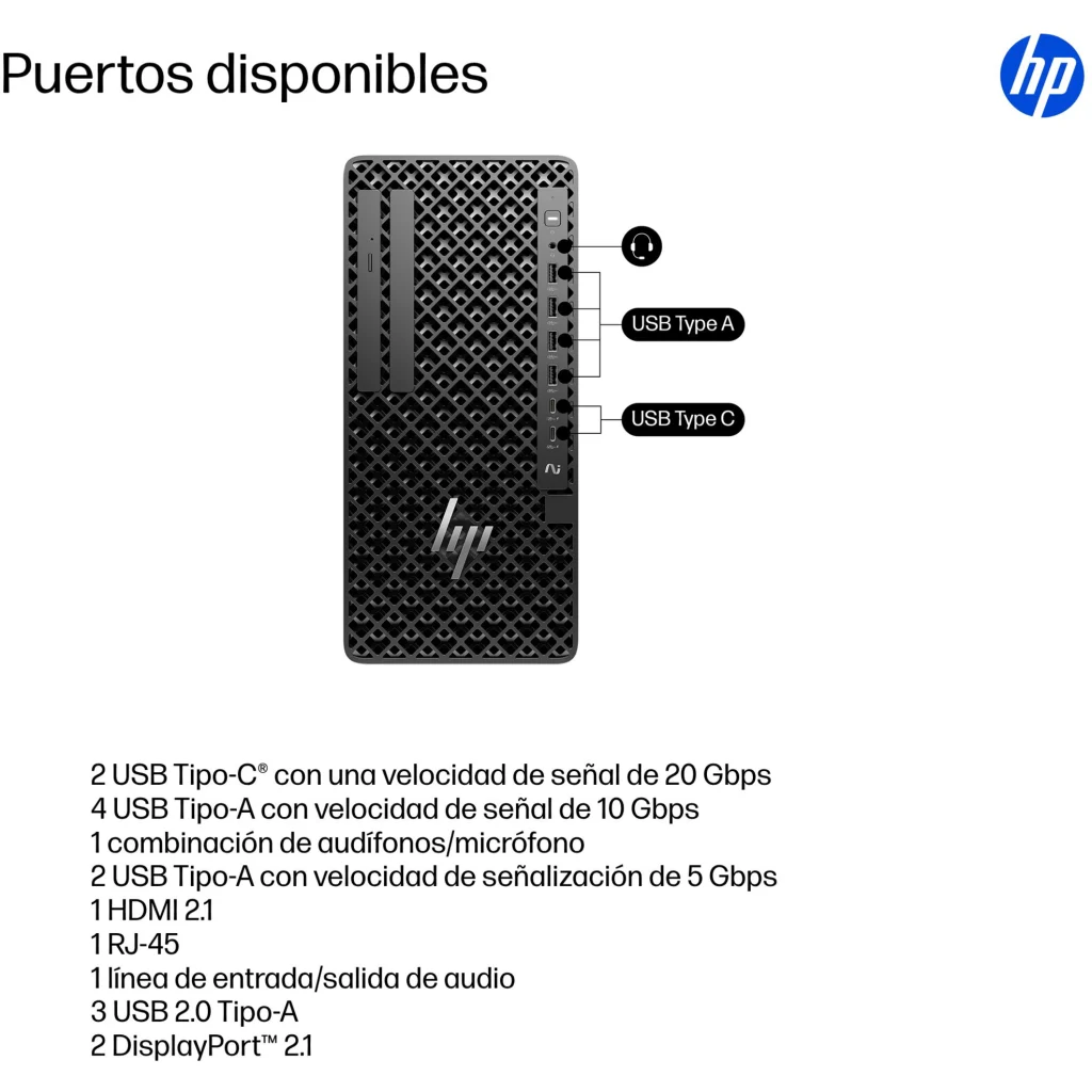 Imagen 3 de Computador HP G1i Z1 Ultra 9 285 RAM 32GB SSD 1TB RTX5060TI 16GB W11P