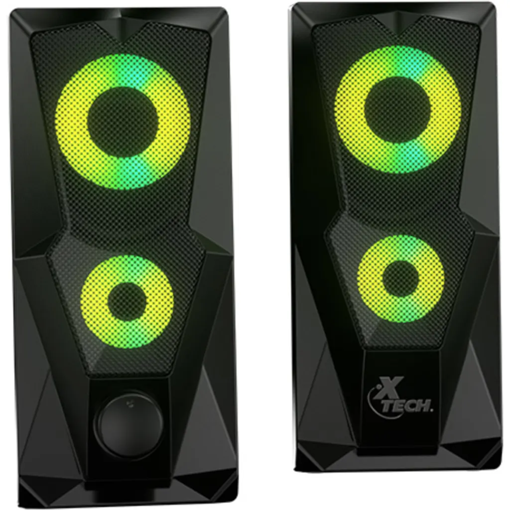 Imagen 1 de Parlantes Multimedia X-Tech XTX-131 6W Conexion 3.5 mm y USB con Luces LED