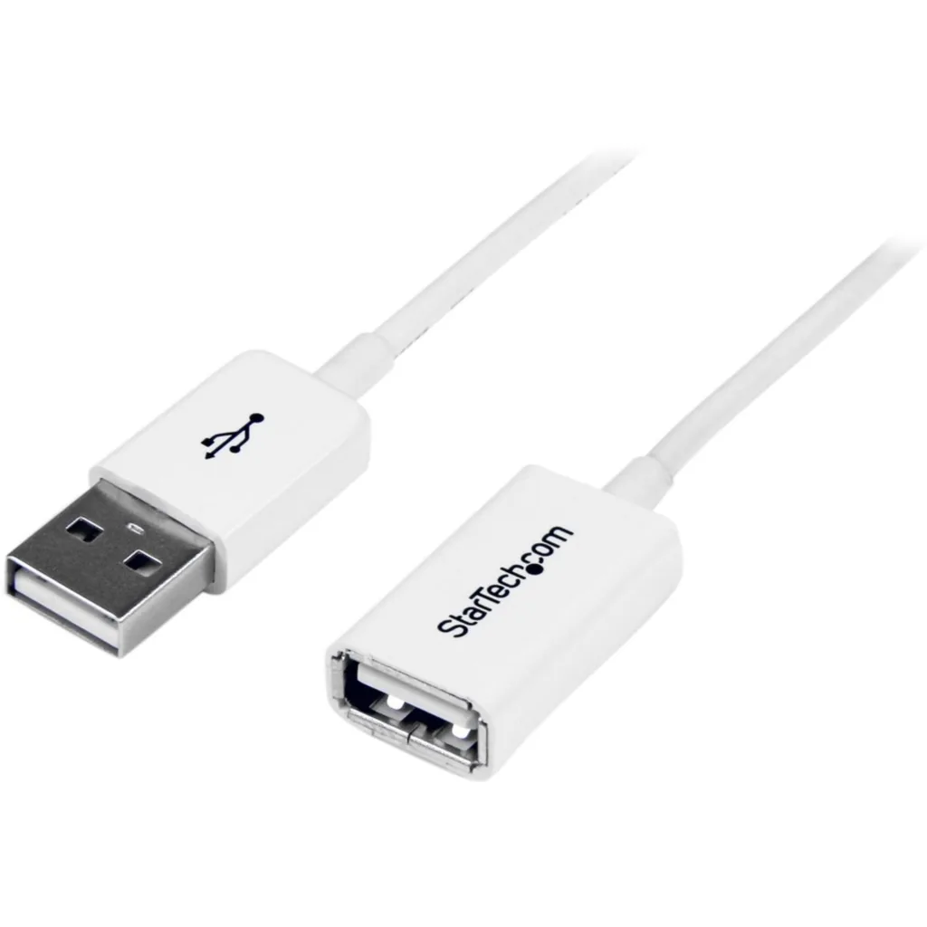 Cable Extensión USB 2.0 Tipo-A M/H 3 metros Color Blanco - StarTech