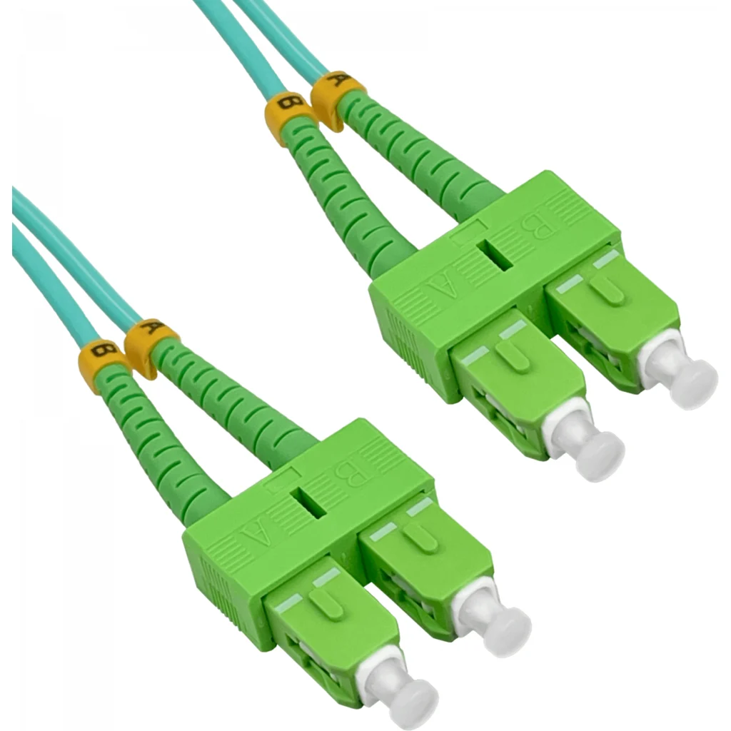 Imagen 2 de 3mt SC/APC-SC/APC OM3 Multimodo MM Duplex Jumper Fibra LSZH