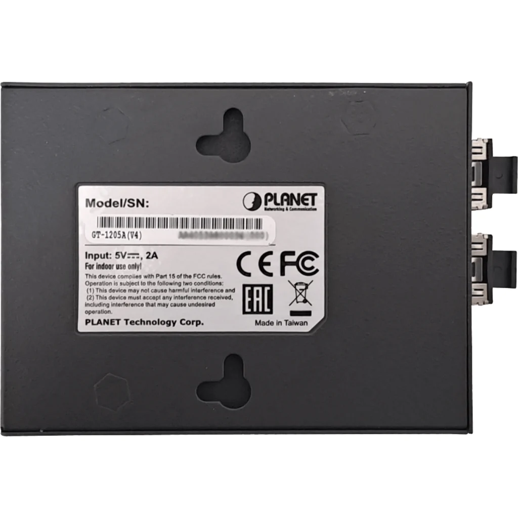 Imagen 1 de Planet 1-1000 2-SFP-Redundante Media Converter 100/1000 inc-5VDC/2,5A