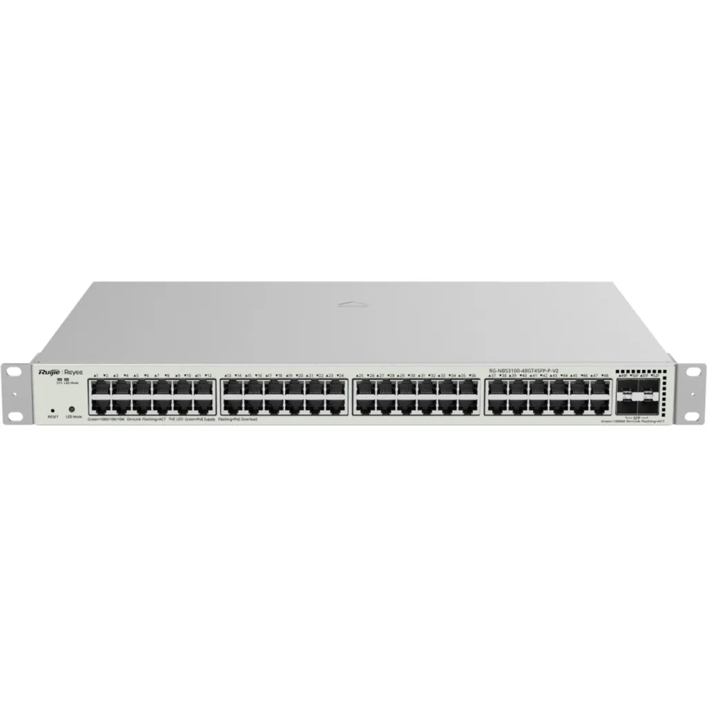 RG-NBS3100-48GT4SFP-P-V2 Switch PoE L2 de 48 puertos + 4 SFP