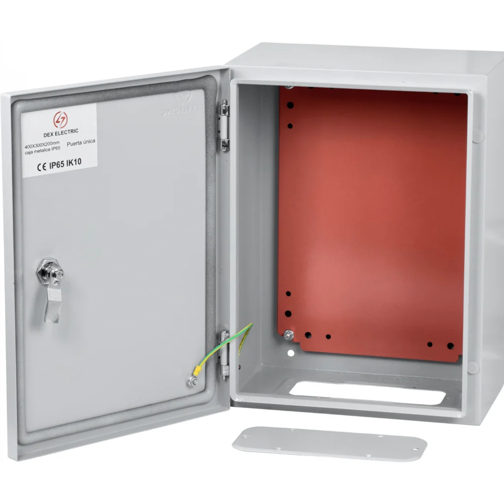 Caja Metalica SA7525, 400x300x200mm 1-chapa/sin-Llave IP54 Beige