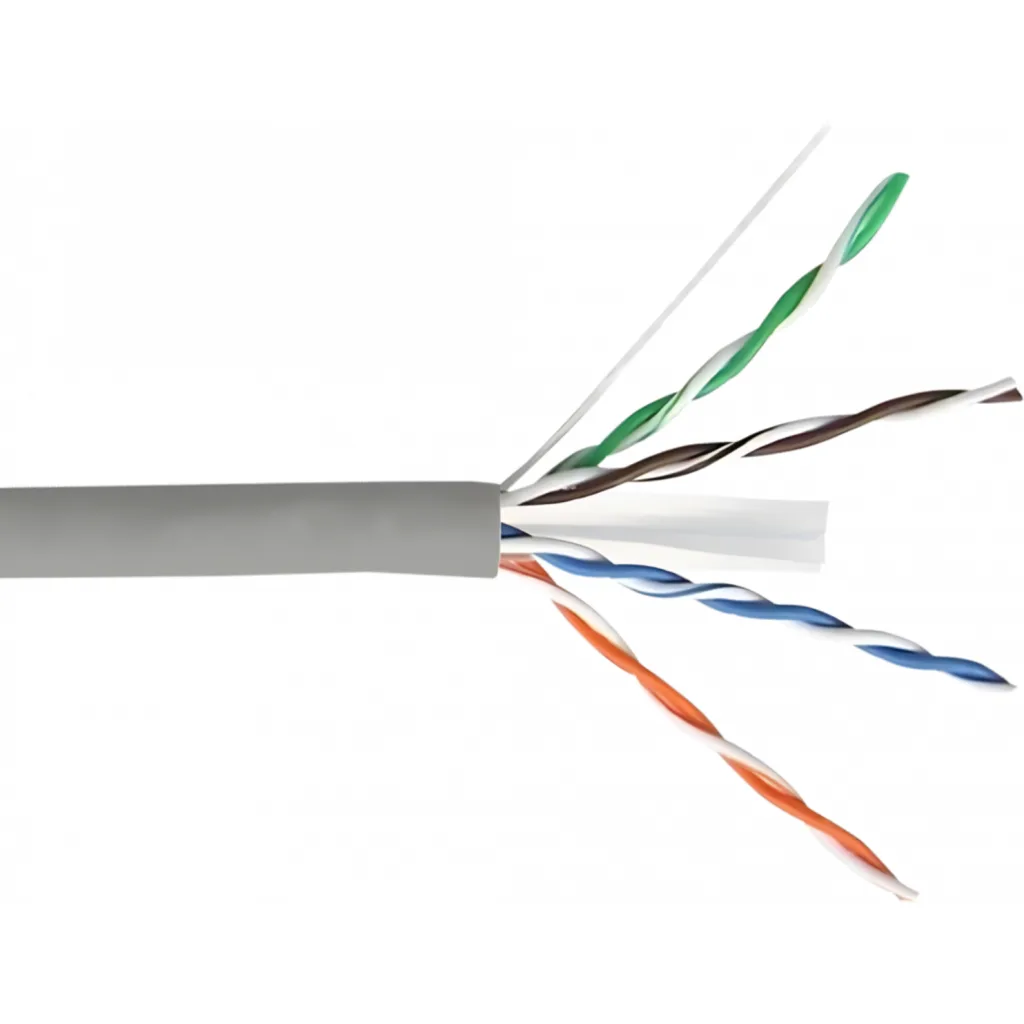 Cable de Red Linkmade Gris CAT6 UTP UNIFILAR PVC Cobre Caja 100mt