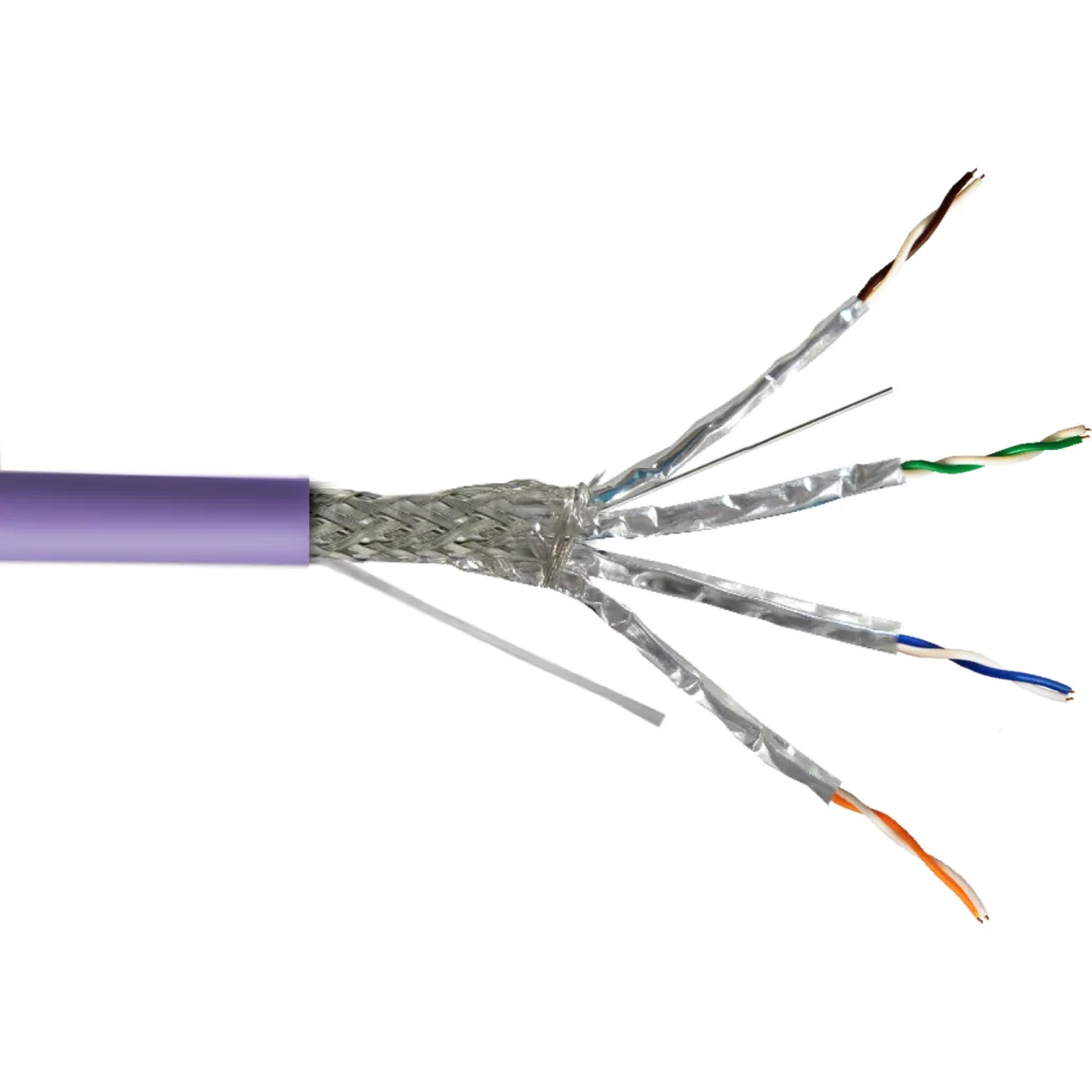 TRIMERX Cat7 S/FTP LSZH 23AWG 305mt Violeta Unifilar Cable Cobre