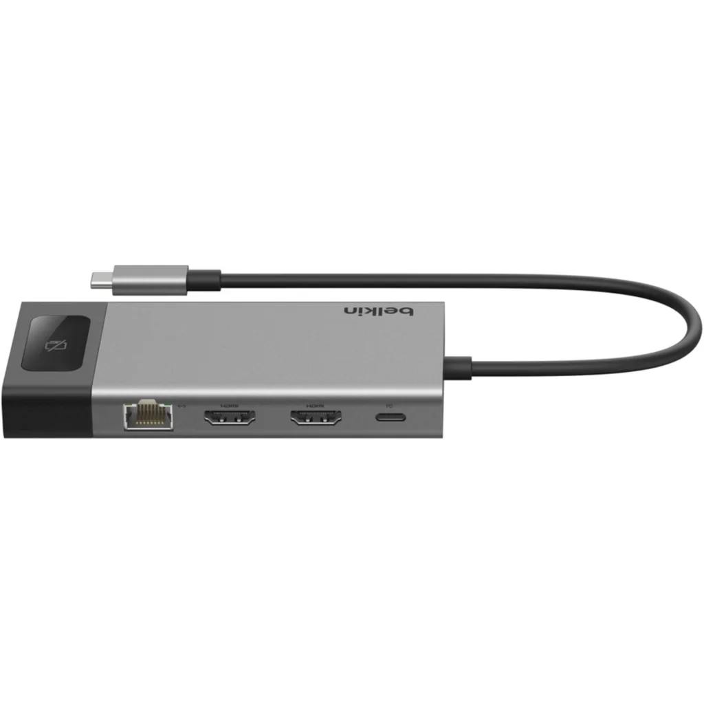 Imagen 4 de HUB Belkin INC027DQSGY, 8en1 USB-C a 2*USB-C USB-C PD 2*USB-A3.0 2*HDMI LAN