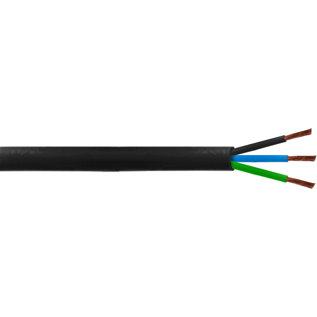 Imagen 1 de Negro 3x4,0mm 100mt Cable Electrico RVV 18-26AMP 3x4.0mm 3x4mm