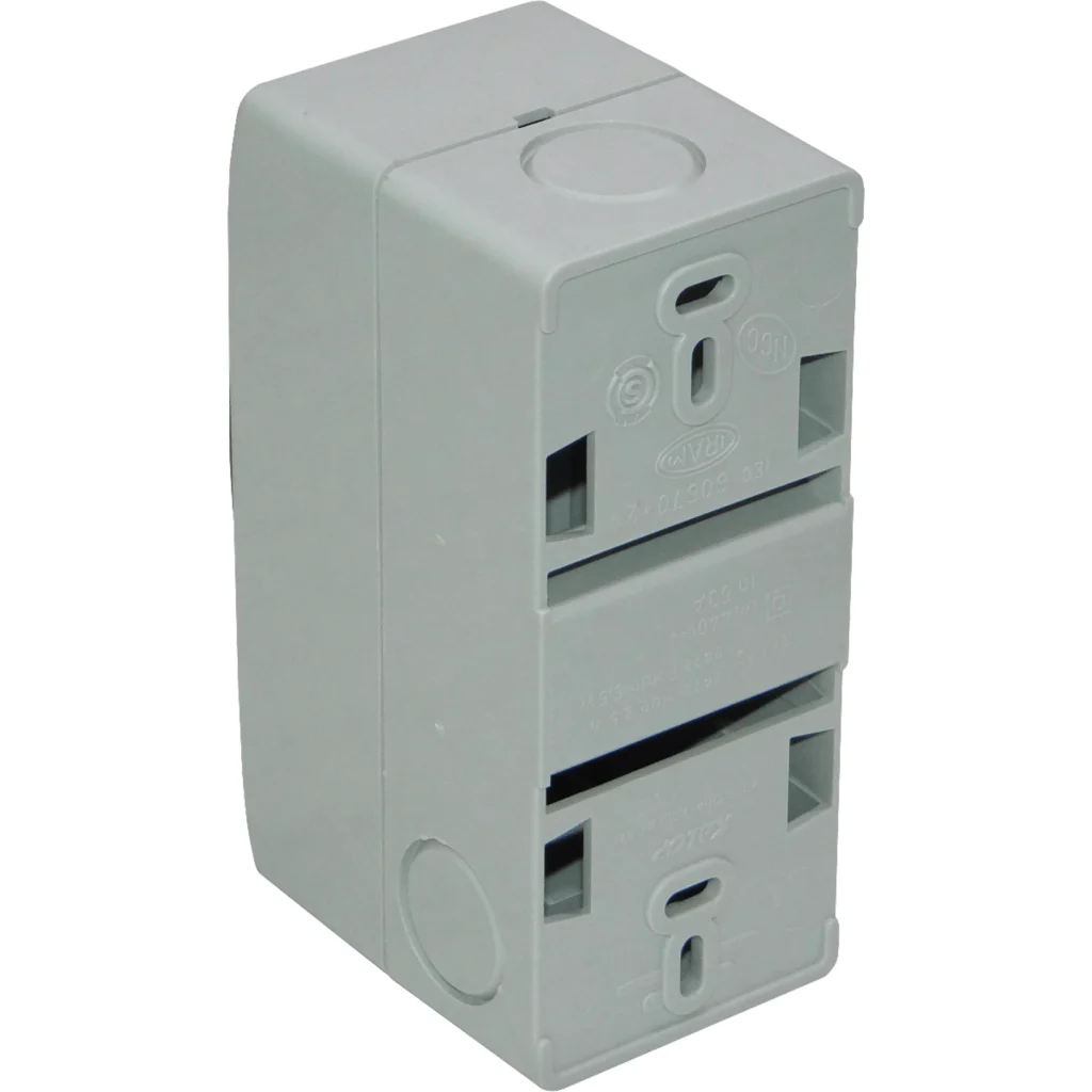 Imagen 2 de KALOP c/Tapa 18mm-Ancho 46mm-Alto Caja Plastica p/Automaticos Riel Din