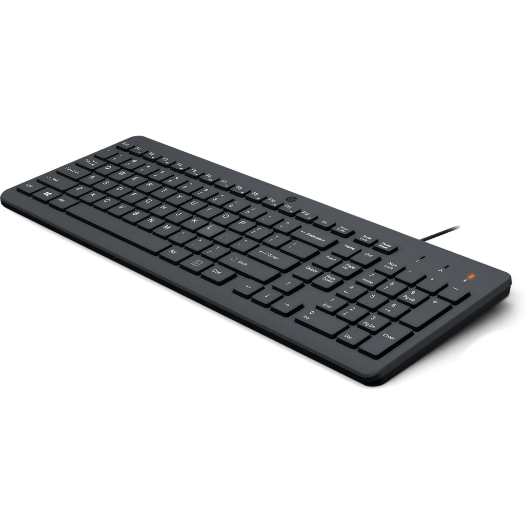 Imagen 1 de Teclado Alámbrico HP 150, Cable USB Tipo-A 1mt Color Negro