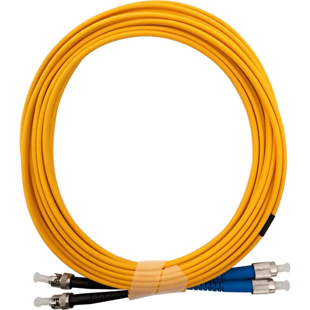 Imagen 1 de 5mt ST-FC MonoModo SM Duplex Jumper Cable Fibra 3.0mm 9/125um