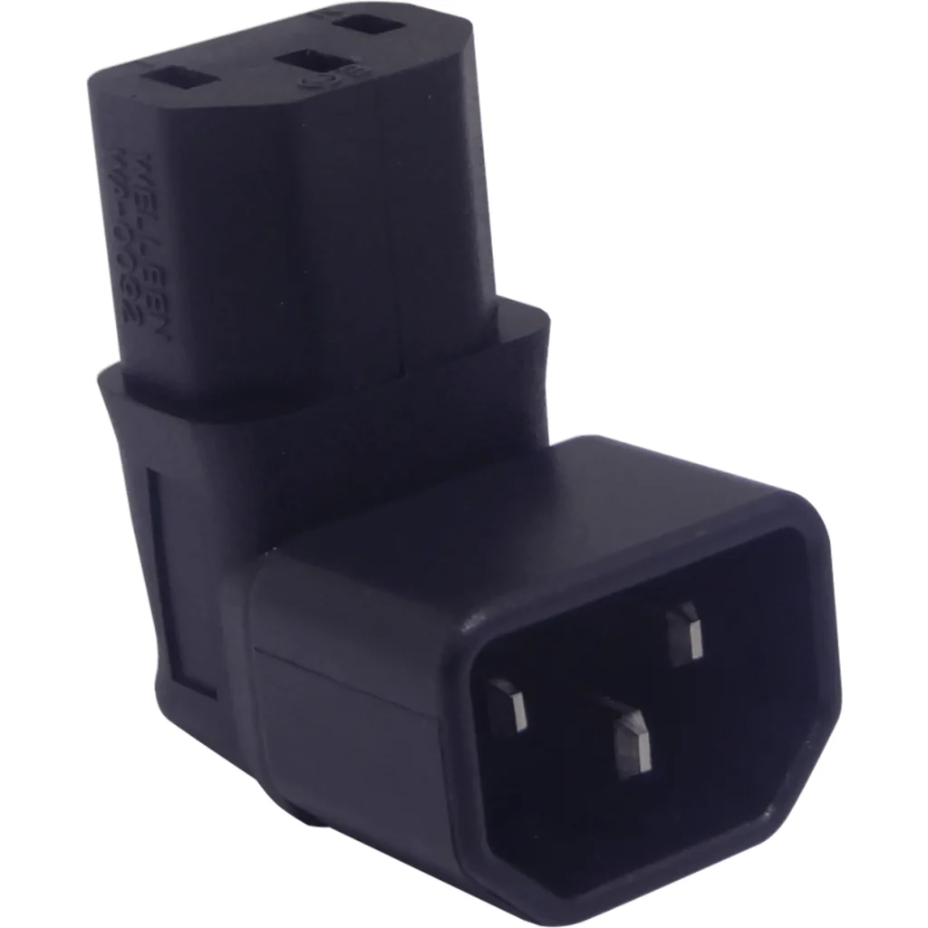 Angulo Externo Macho-C14 Hembra-C13 Adaptador Electrico 10A