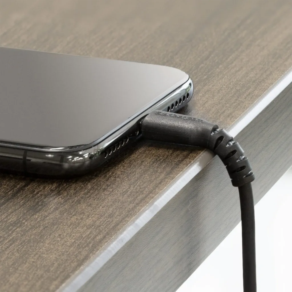 Imagen 5 de Cable Lightning a USB Tipo-A Cárga rapida 1mt Cert MFi Negro p//iPhone iPad iPod