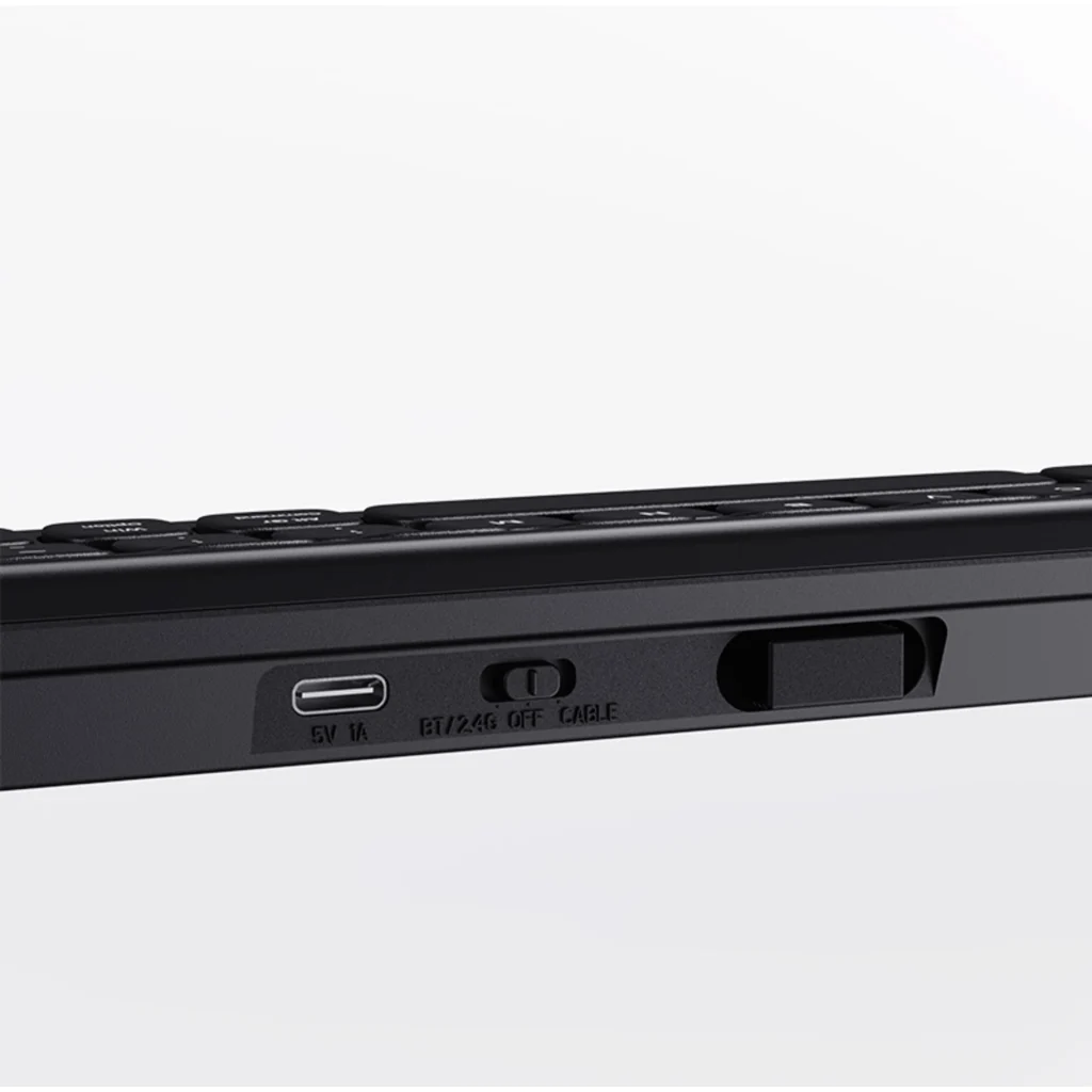 Imagen 6 de Klip Xtreme - Keyboard - Wireless - Spanish (Latin American) - Bluetooth / 2.4 GHz / USB-C - Ergonomic Design - Black - Curve