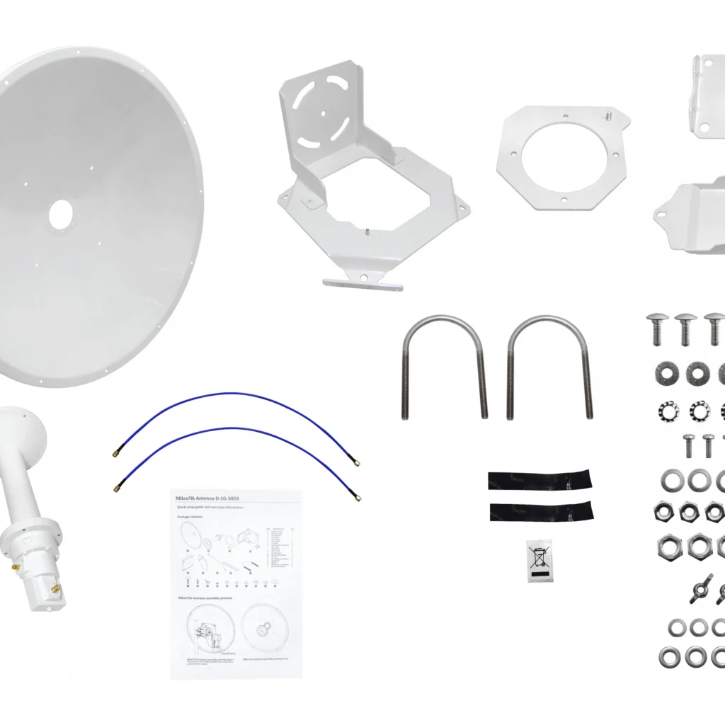 Imagen 1 de MIKROTIK 30dBi 5Ghz Parabolic Dish antenna with standard type mount