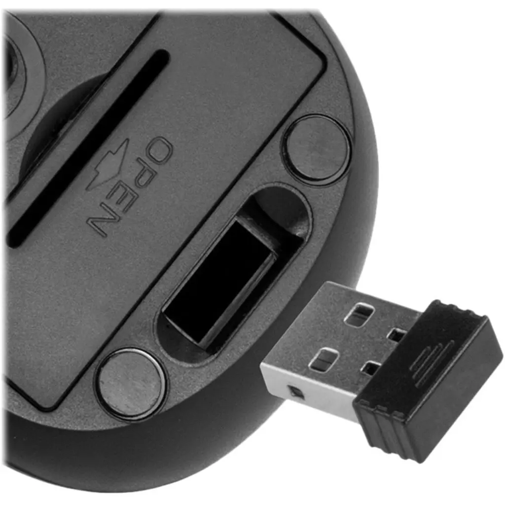 Imagen 1 de Mouse Inalámbrico KlipX KMW-340BK 3D de 6 botones 2,4GHz USB nano