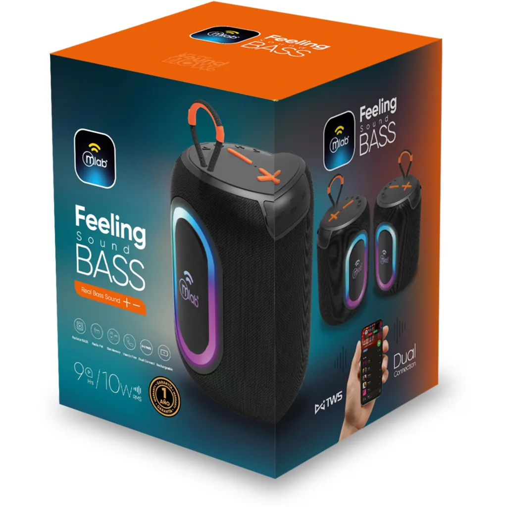 Imagen 3 de MLAB PARLANTE FEELING SOUND BASS BLACK