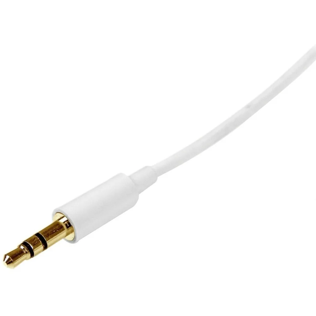 Imagen 1 de Cable de Audio Stereo Jack 3.5mm M/M 2mts p/iPod Otros Color Blanco - StarTech