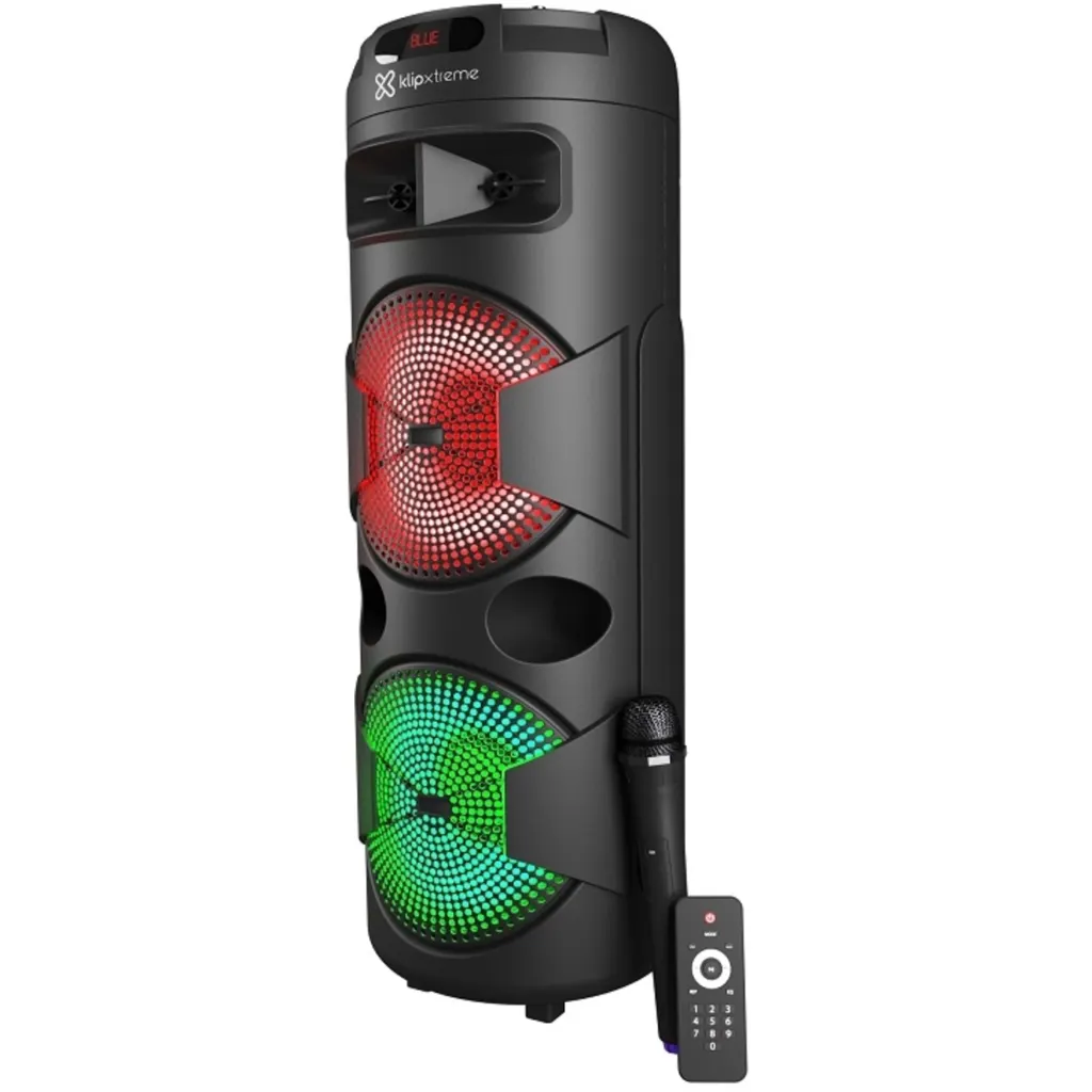 KX Spkr KLS-890 Portable Partyspkr 2x12in Wls Mic