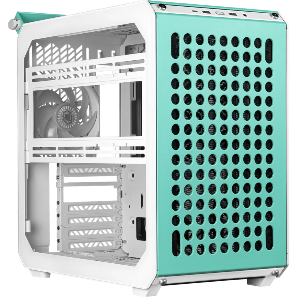 Imagen 2 de Gabinete Cooler Master Qube 500 Flatpack, Mid Tower USB3.2 USB-C Macaron Edition