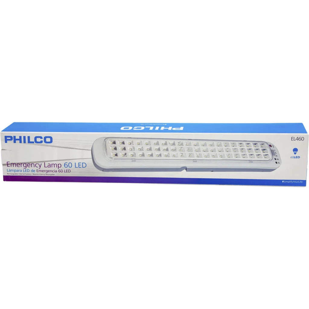 Imagen 1 de LAMPARA DE EMERGENCIA PHILCO 60 LED ILUMINACION ALTA Y BAJA