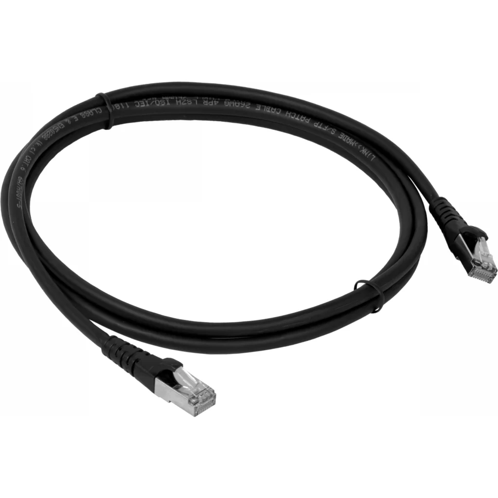 Imagen 1 de LINKMADE S/FTP CAT6 2mt NEGRO LSZH CABLE PATCH INYECTADO MULTIFILAR