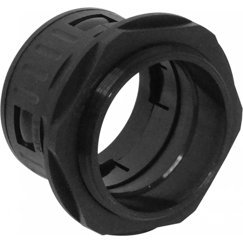 Imagen 1 de 55mm Salida Caja Prensa Estopa p/Conduit Flexible Plastico Negro