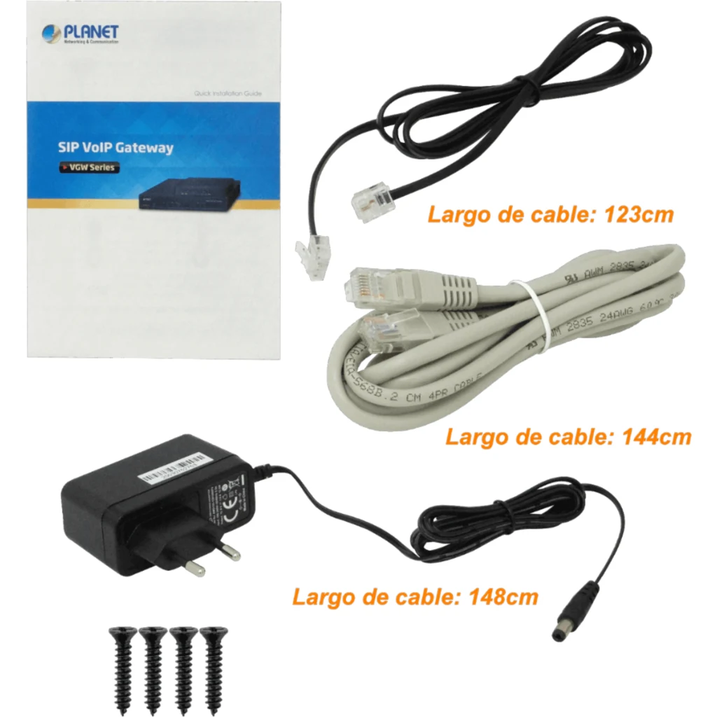 Imagen 2 de PLANET Router VoIP 4-FXS-RJ11-H 1-100 1-WAN genera 4linea telef analog