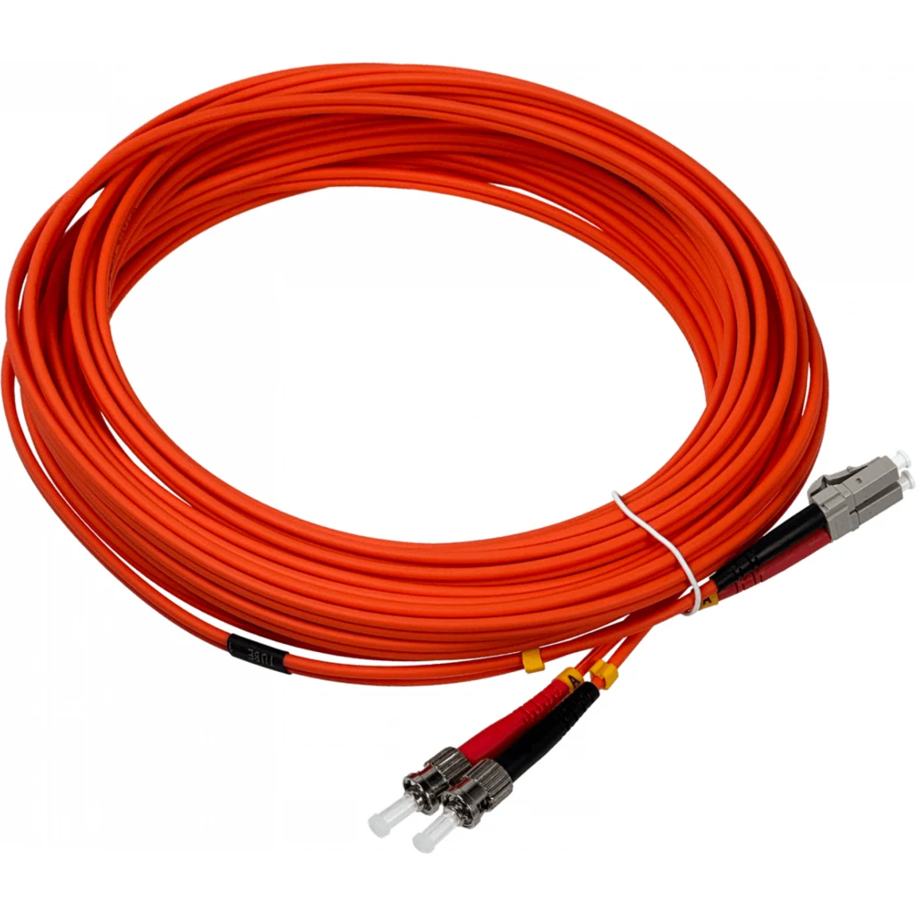 Imagen 2 de 10mt LC-ST OM1 Multimodo MM Duplex Jumper Fibra 62.5/125um LSZH 