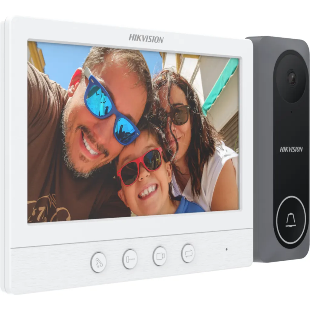 Imagen 2 de kit Video Portero Analogo HD 4 Hilos DS-KIS212(B) Hikvision