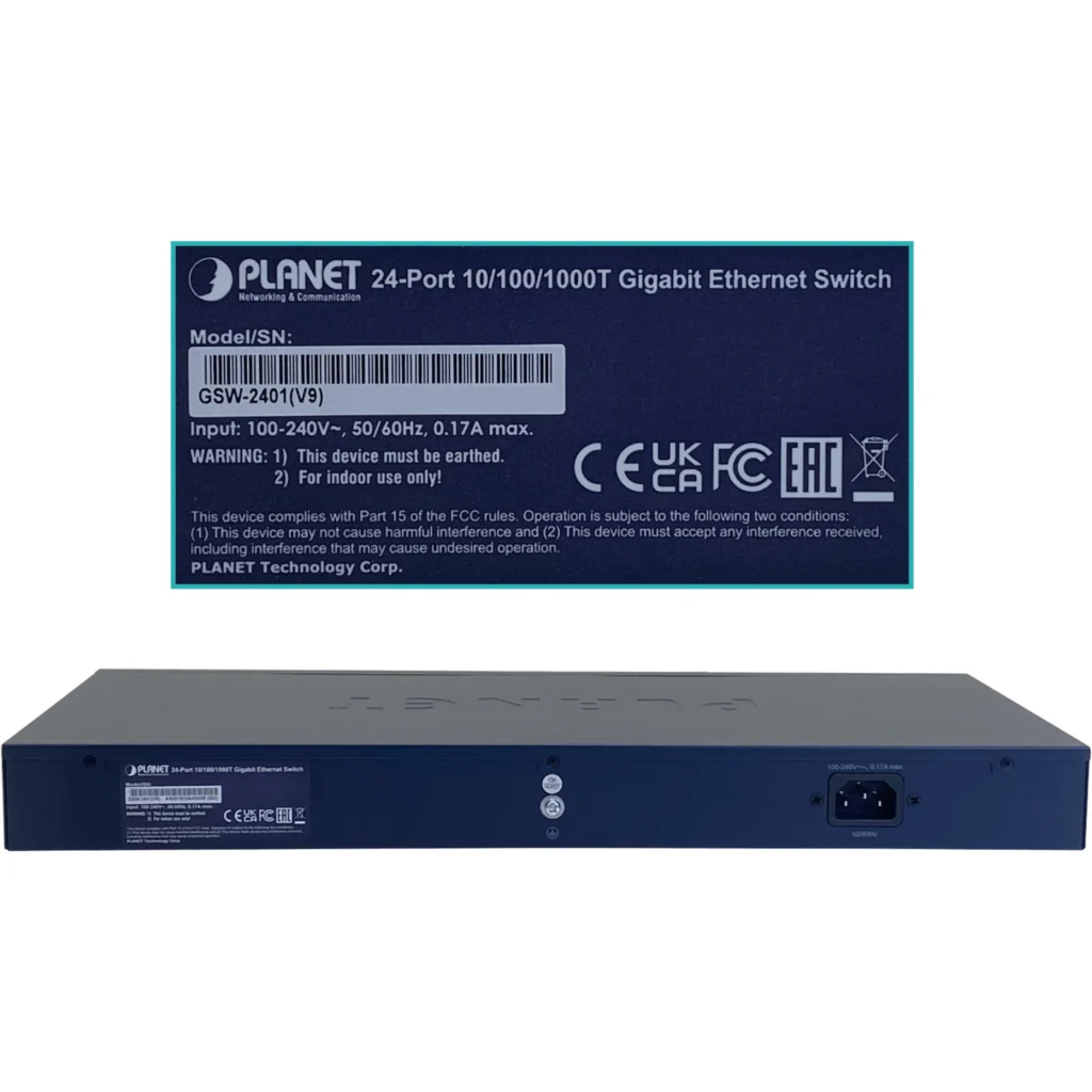 Imagen 4 de Switch Industrial Planet GSW-2401 Gigabit Ethernet 10/100/1000BASE-T de 24 ptos