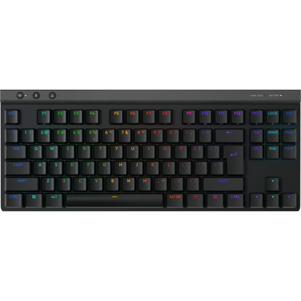Teclado Gamer Inalámbrico Logitech G515 Lightspeed TKL (EN) Swtch táctil RGB Neg