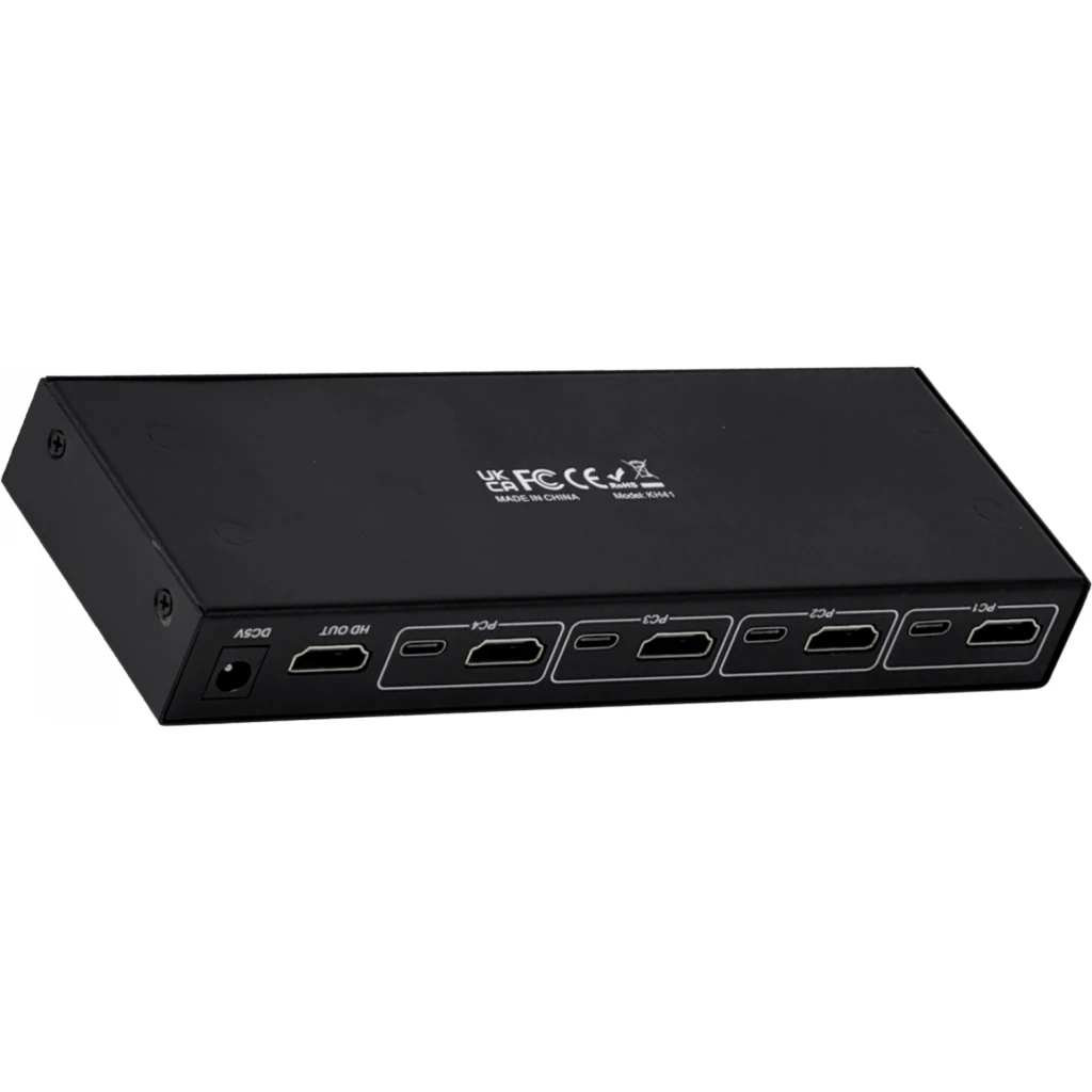 Imagen 2 de KVM 4-HDMI-USB incluye-cables 2-USB2.0-AH inc-5V/2A