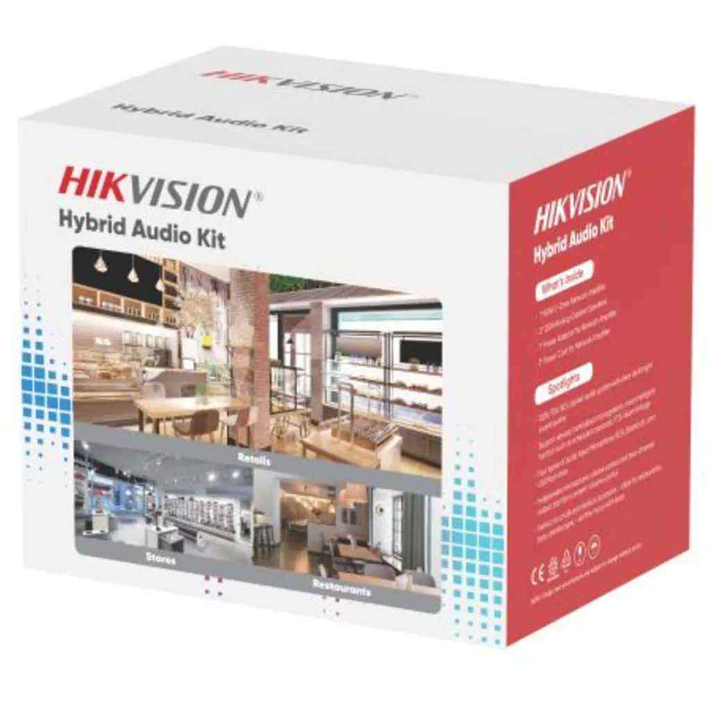 Imagen 3 de Hikvision - Kit Audio hibrido Amplificador 80W - + cabinet speaker 20W