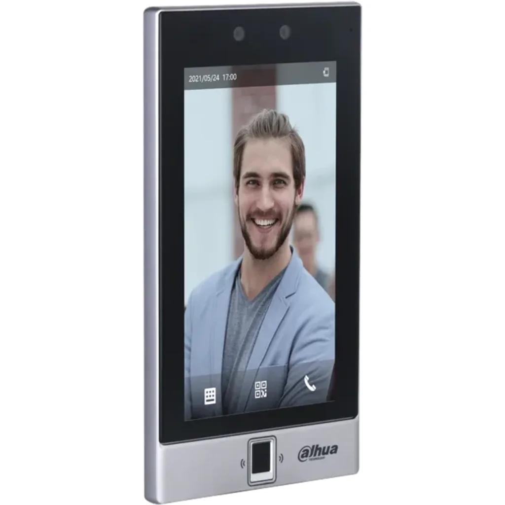 Imagen 2 de DHI-ASI7214S-W. Control de Acceso Dahua con reconocimiento facial, clave, huella, código QR y tarjet