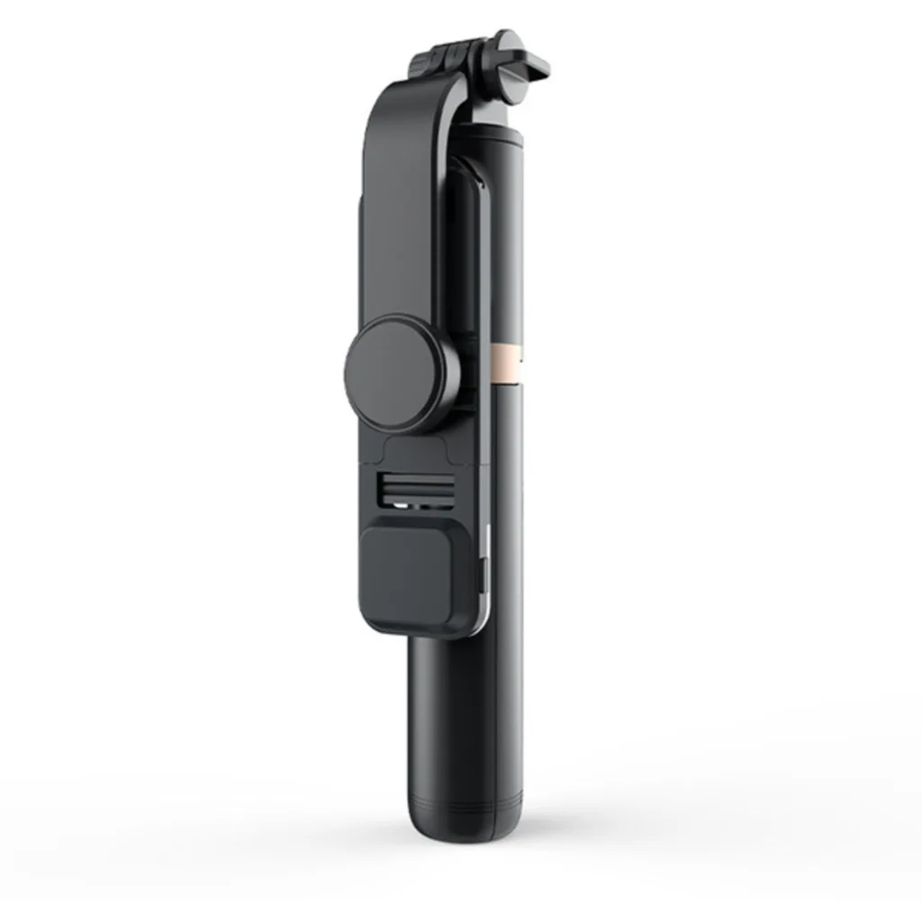 Selfie stick con luz LED ajustable y control remoto Dusted negro