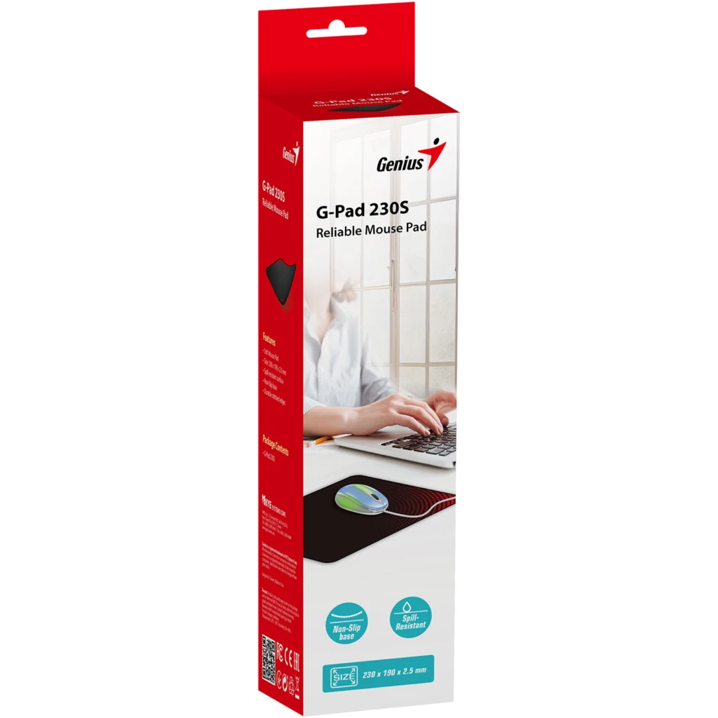 Imagen 5 de MOUSE PAD BASICO NEGRO G-PAD 230S. 230 X 190 X 2.5MM