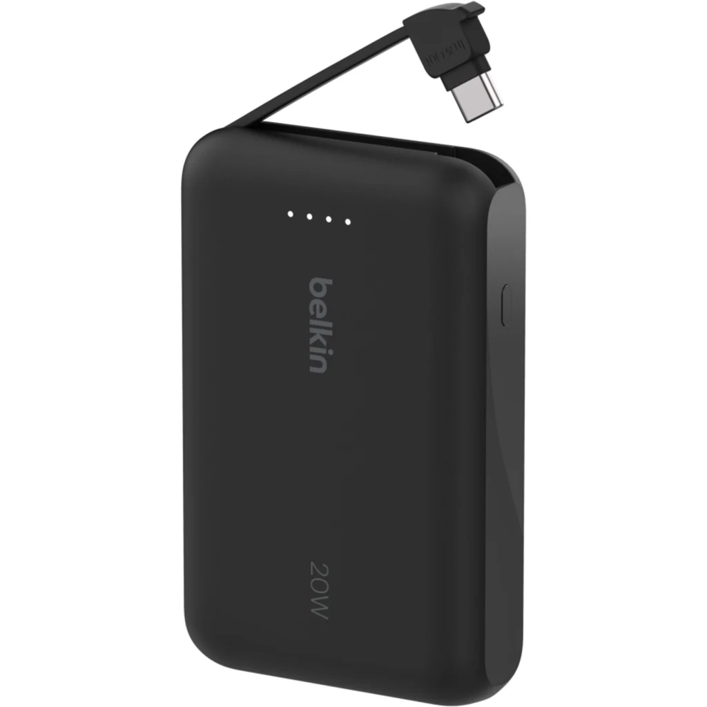 Imagen 2 de Bateria 10.000 mAh 20W PD con cable USB-C Belkin negra