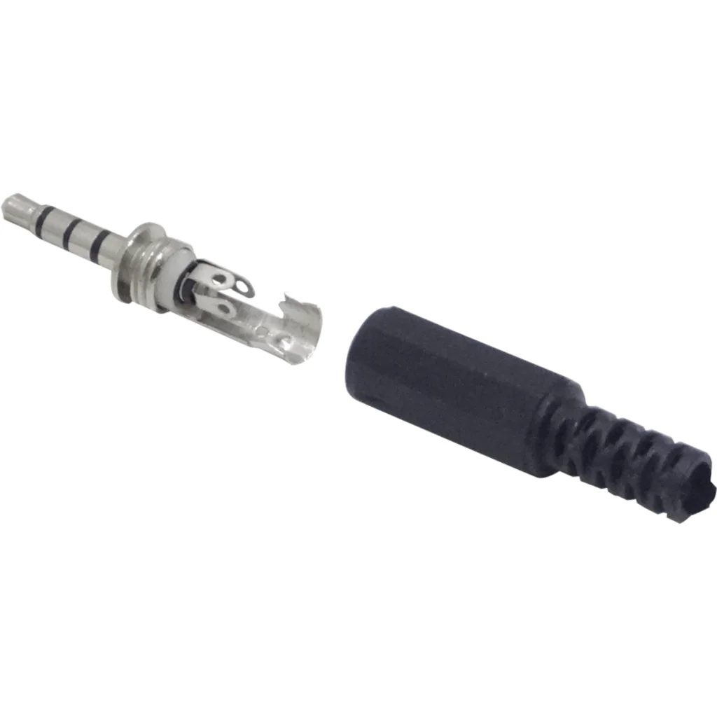 Conector 4-pin 3,5mm-Macho Audio Video Phone-1/8 Soldable 3.5mm