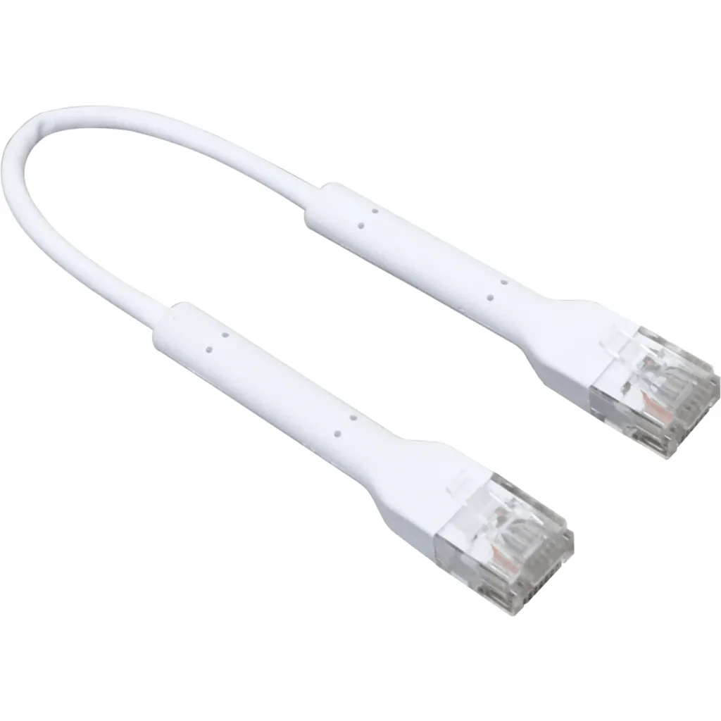 Cable de Red Ubiquiti Cat6 RJ-45 10cm Color BLANCO