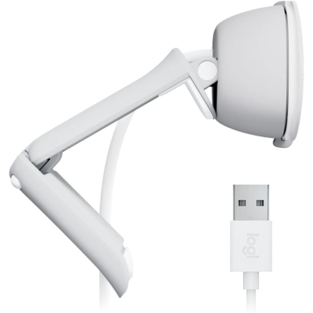 Imagen 5 de Cámara Web Logitech Brio 100, FHD1920*1080 30pps 2MP c/Mic USB tipo-A Blanco