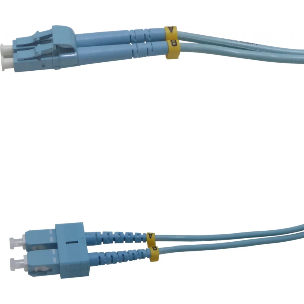15mt LC-SC OM3 MultiModo MM Duplex Jumper Fibra 50/125um 3.0mm LSZH 