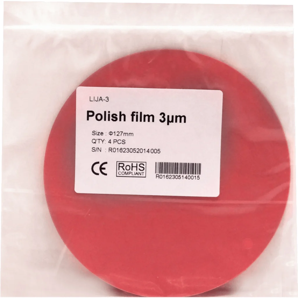 Imagen 1 de 3um 3-Micras Lija p/Fibra Optica 4-Unidades Diametro-127mm Polish