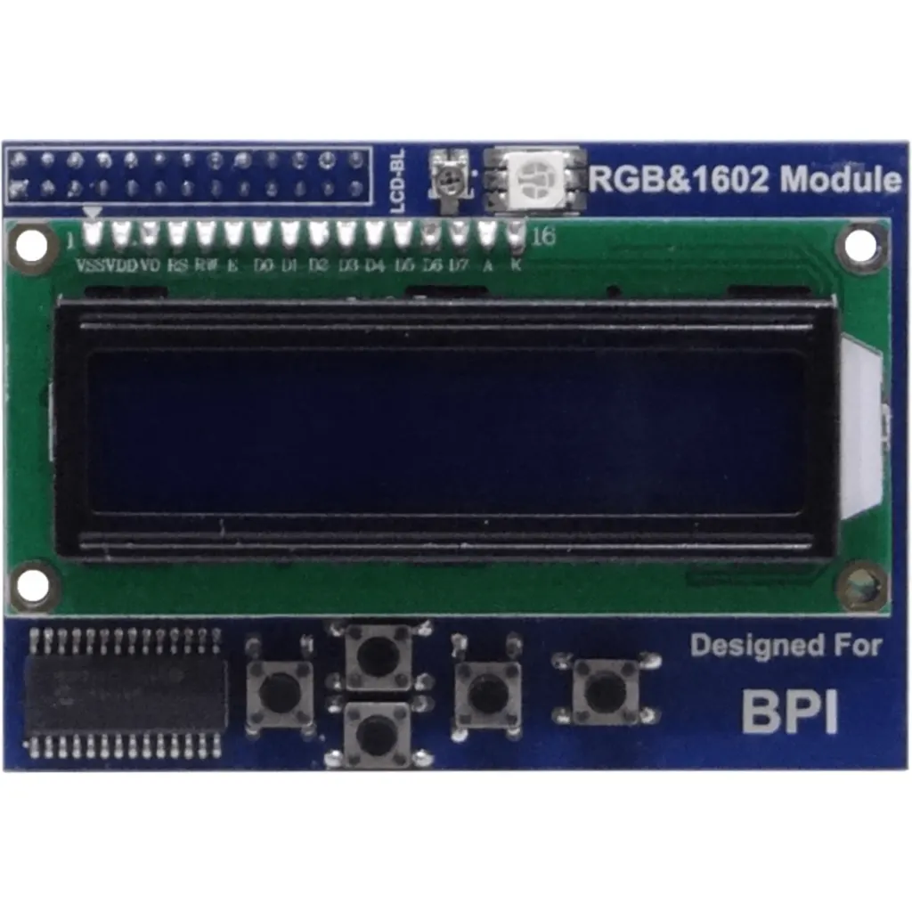 BANANAPI Display LCD 1602 Modulo I2C 26-pin 83x58mm